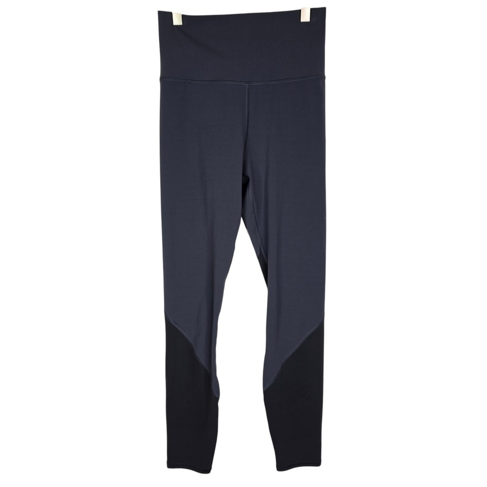 VUORI CB Studio Leggings Womens XS Blue Colorblock High Rise Ankle Yoga Pants